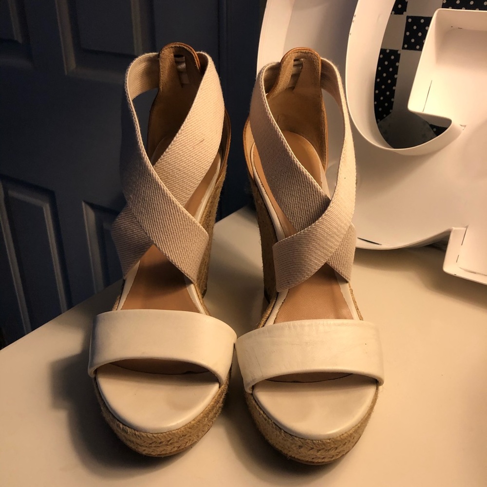 White Wedges Espadrilles Jean Michel Cazabat